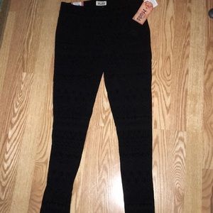 Black pull on ponte pants